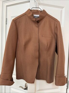 Philosophy di Alberta Ferretti tan fitted blazer
